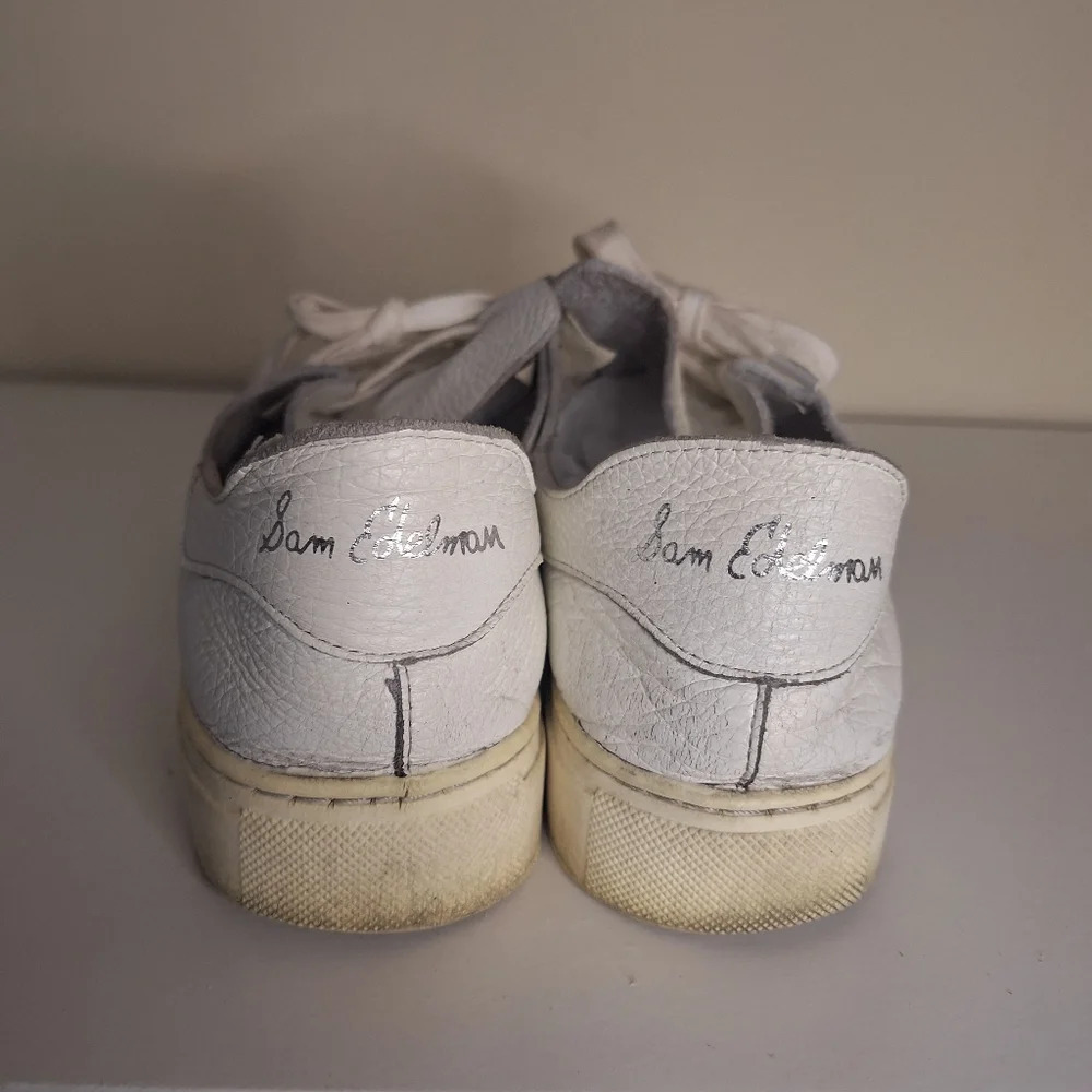Anthropologie SE Poppy pebbled leather  sneeker SZ 9.5 - Picture 4 of 9